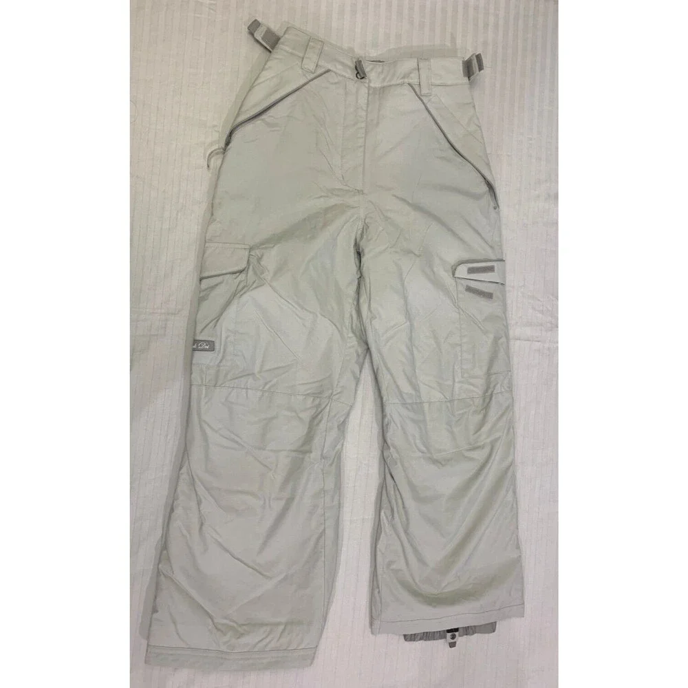 BLACK DOT GIRLS SNOW SKI NYLON CARGO PANTS SIZE YOUTH L